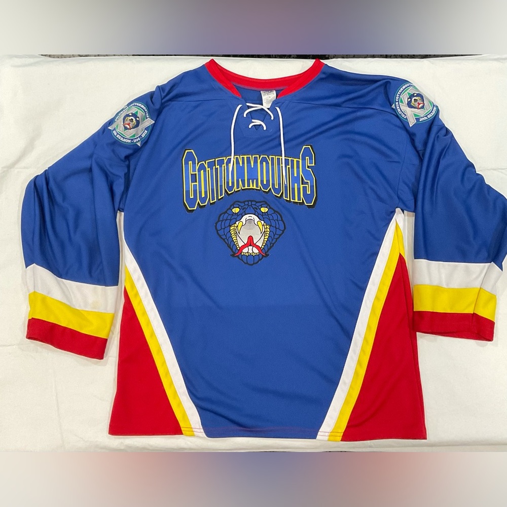 Columbus cottonmouths 2016 20th anniversary jersey size Large